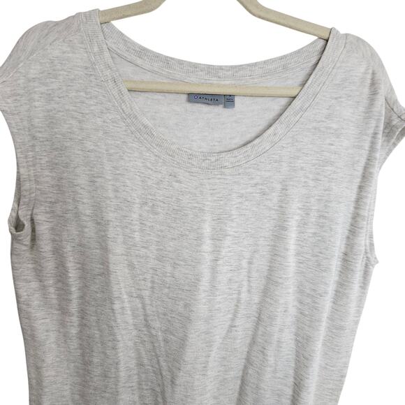 Athleta Mini Sweater Dress Lightweight Sz S Tulip Hem Stretch Activewear Comfort - Picture 2 of 7